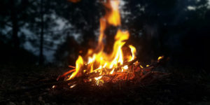 wilderness survival campfire